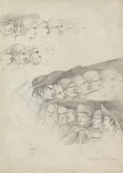 Studies of Rows of Spectators